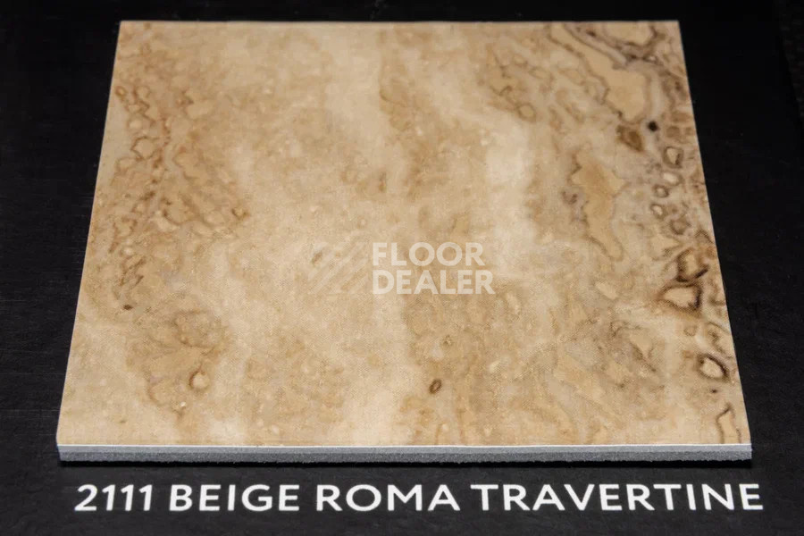 Виниловая плитка ПВХ Vertigo Trend / Stone & Design 2111 BEIGE ROMA TRAVERTINE 457.2 мм X 914.4 мм фото 2 | FLOORDEALER