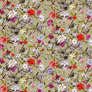 Ковролин Flotex Vision Floral 840004 (Botanical) Poppy фото  | FLOORDEALER