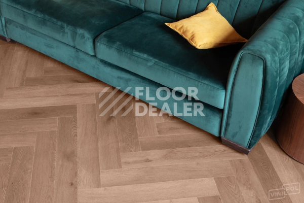 Плитка ПВХ Vinilpol Herringbone 7мм Паркет Пикассо 5511, 43 класс, 7 мм фото 4 | FLOORDEALER