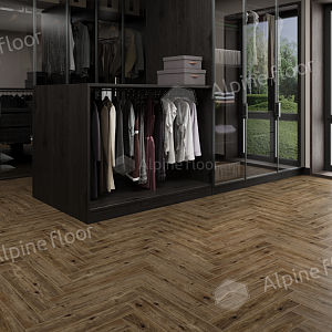 Ламинат Alpine Floor Herringbone Pro 12мм Бордо LF106-10 фото 2 | FLOORDEALER