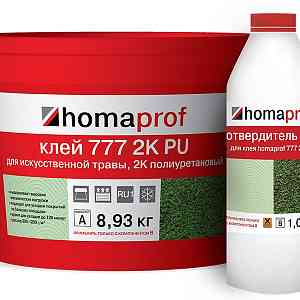 Сопутствующие материалы Homakoll 777 2K PU клей для искусственной травы. Морозостойкий Homakoll 777 2K PU 10л. клей для искусственной травы. Морозостойкий фото ##numphoto## | FLOORDEALER