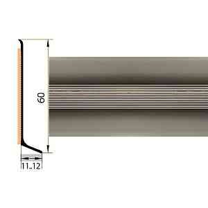 Сопутствующие материалы Плинтус алюминиевый Русский профиль 60мм АНОДИРОВАННОЕ ПОКРЫТИЕ шампань глянец фото  | FLOORDEALER
