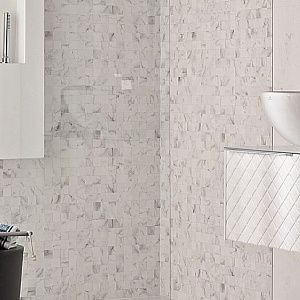 Carrara Blanco Mosaico 333x1000  Marmol Carrara Blanco 33,3x100