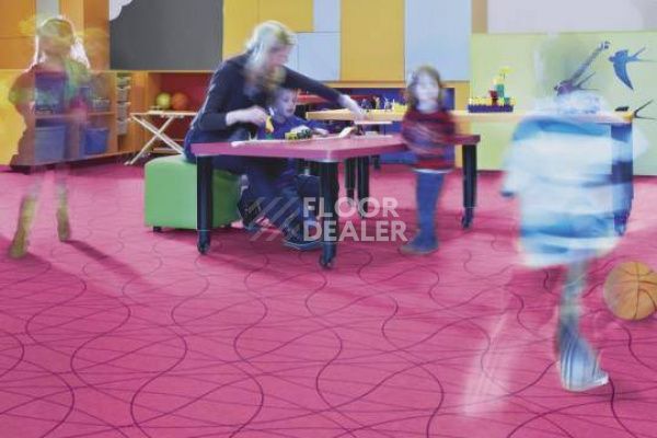 Ковролин Flotex Vision Shape 930001 (Curve) Rose фото 1 | FLOORDEALER