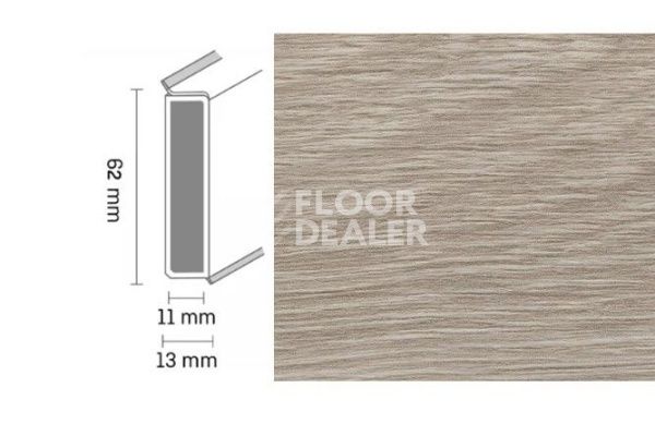 Сопутствующие материалы Плинтус Dollken Cubu Decor 60 2258 limed grey wood фото 1 | FLOORDEALER