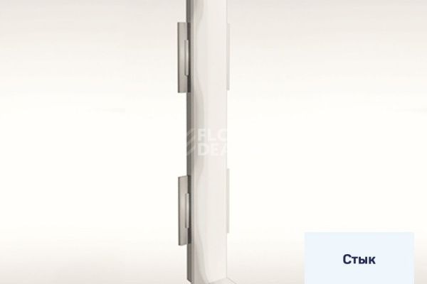 Сопутствующие материалы Стык для алюминиевого плинтуса Русский профиль Стык серебро фото 1 | FLOORDEALER