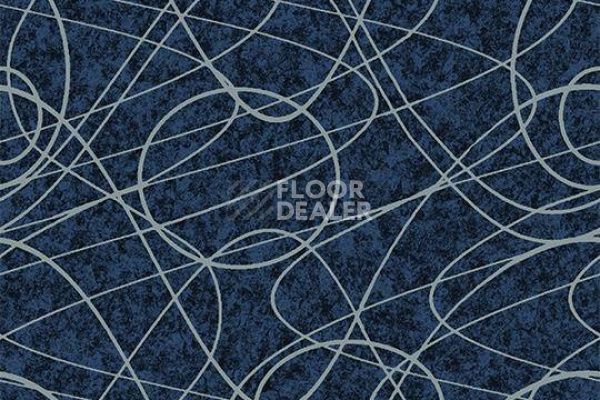 Ковролин Flotex Vision Shape 780007 (Swirl) Sapphire фото 1 | FLOORDEALER