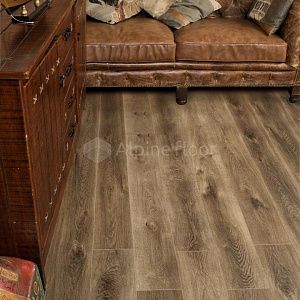 Плитка ПВХ Alpine Floor Premium XL Дуб коричневый ABA ECO 7-9 фото 2 | FLOORDEALER