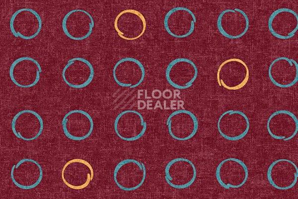 Ковролин Flotex Vision Shape 530004 (Spin) Cranberry фото 1 | FLOORDEALER