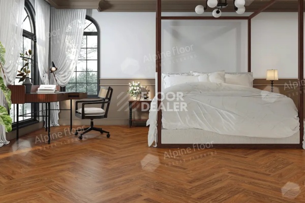 Плитка ПВХ Alpine Floor Nut 4мм Нойер ECO 22-5 фото 3 | FLOORDEALER