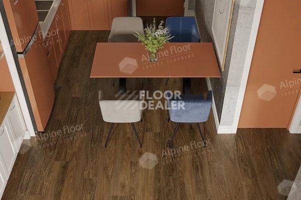 Плитка ПВХ Alpine Floor Nut 4мм Ногуэра ECO 22-1 фото 2 | FLOORDEALER