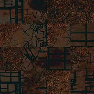 Ковровая плитка Ege Highline Cityscapes Aerial Map Brown rfm 52755015 фото  | FLOORDEALER