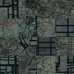 Ковровая плитка Ege Highline Cityscapes Aerial Map Turq rfm 52755013 фото  | FLOORDEALER