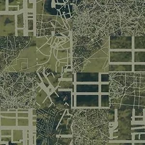 Ковровая плитка Ege Highline Cityscapes Aerial Map Green rfm 52955010 фото  | FLOORDEALER